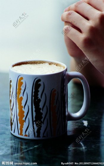 漂亮的咖啡杯图片