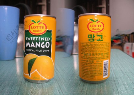乐天芒果汁饮料图片