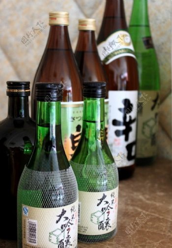 日本清酒日式料理酒水图片