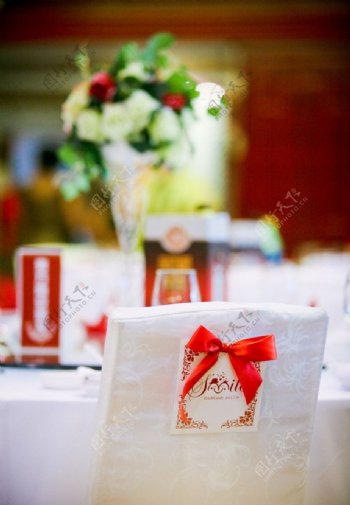 婚礼桌花绢花图片