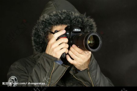 相机尼康人物镜头摄影师图片