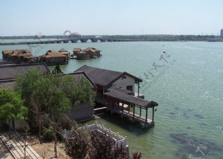聊城东昌湖胭脂湖江北水城图片