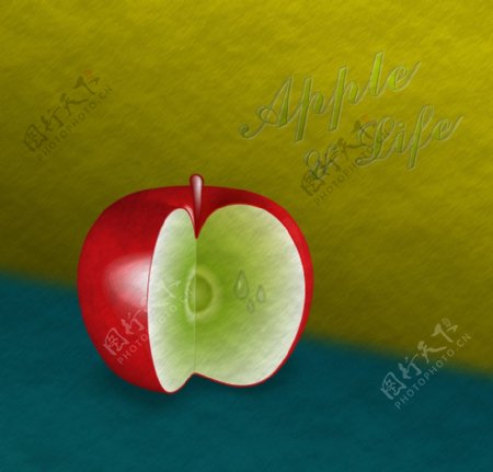 手绘苹果apple图片