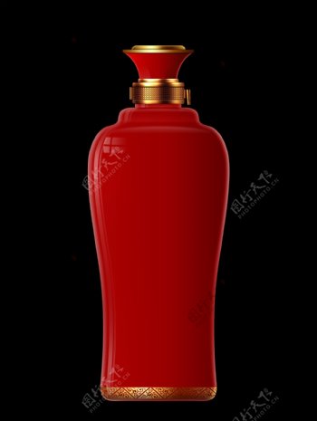 红色陶瓷瓶图片