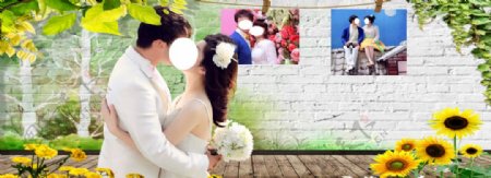 结婚背景墙图片