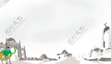 宁夏风景图分层图片