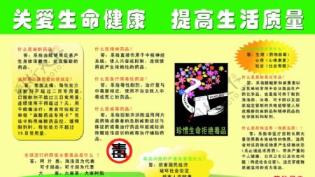 关爱生命拒绝毒品版面图片