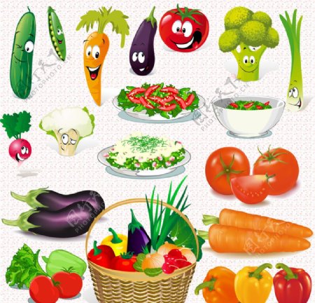可爱的蔬菜图片