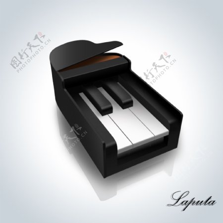 高清icon钢琴小图标图片