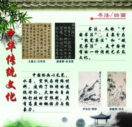 中国传统文化展板图片
