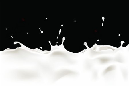 牛奶浪花图片
