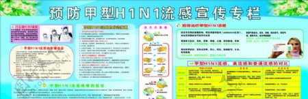 甲型H1N1流感宣传栏图片