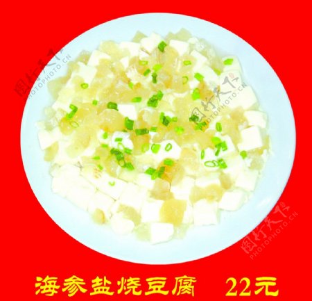 海参盐烧豆腐图片