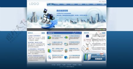 电子科技企业网站图片