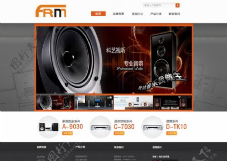 FRM高端音响网站图片