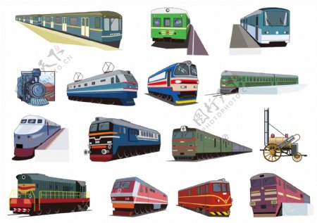 火车列车素材图片