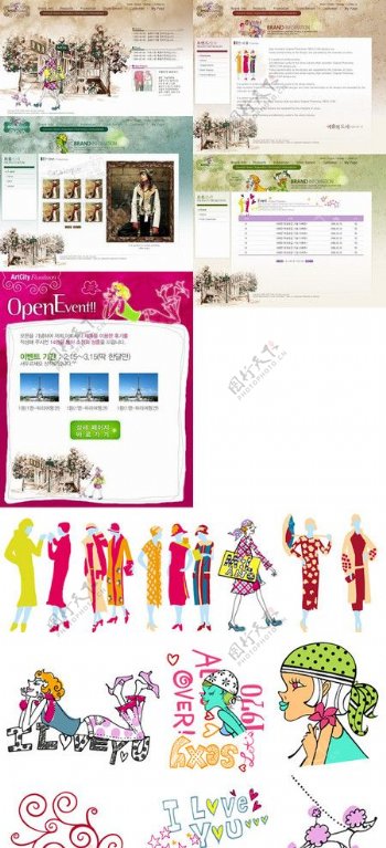 韩国女性服饰品牌网站图片