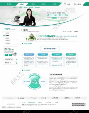韩国商务网站文章页面图片