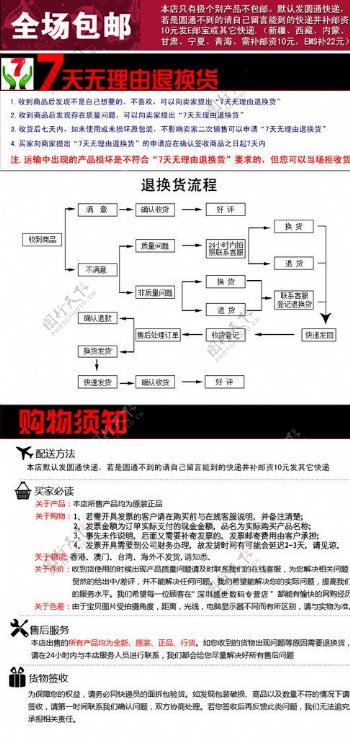 购物须知图片