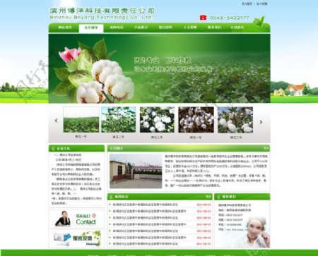 网页模板农业模板绿色模板图片