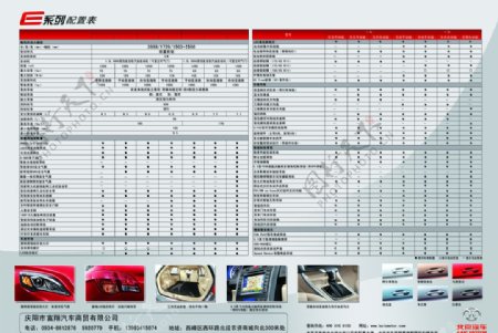 北京汽车E系列参数表图片