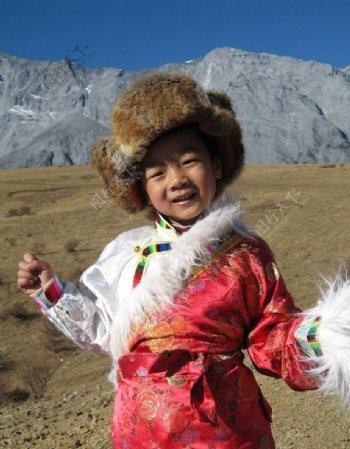 藏族小男孩图片