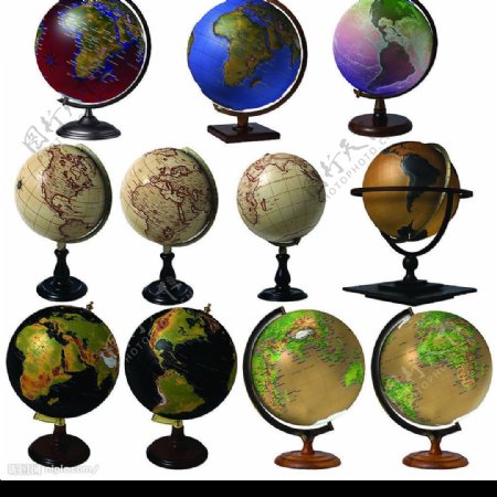 各种清晰的地球仪图片