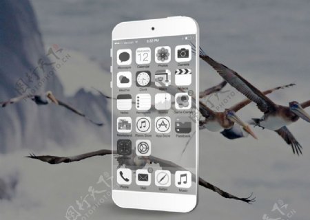 透明iPhone6模型图片