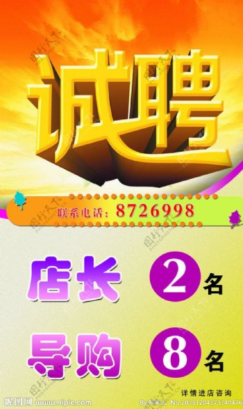诚聘招聘图片