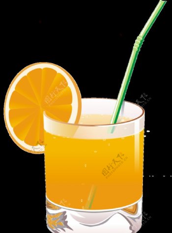 杯子橙子图片