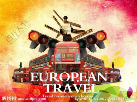 欧洲旅游海报图片