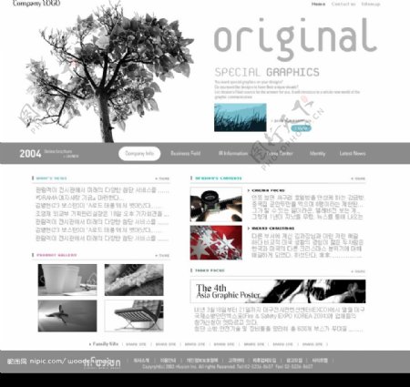 PSD网站模板图片