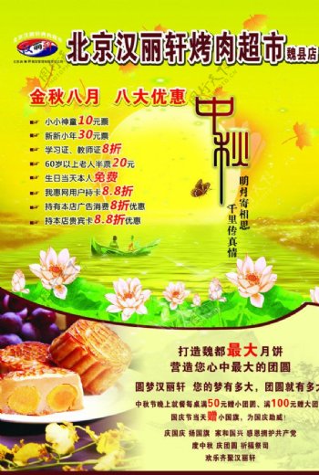 北京汉丽轩烤肉超市海报图片