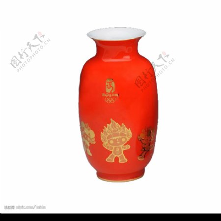 奥运中国红瓷器图片