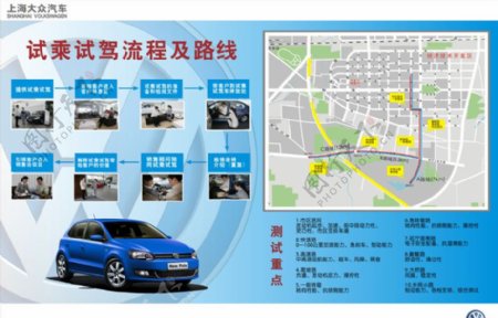 上海大众4S店试乘试驾流程图片