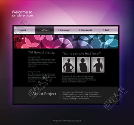 网站设计模板图片