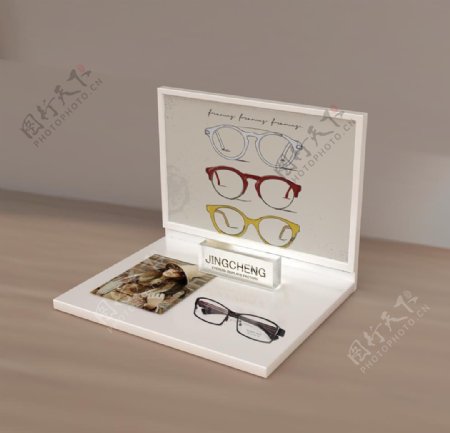 眼镜展示架眼镜道具图片