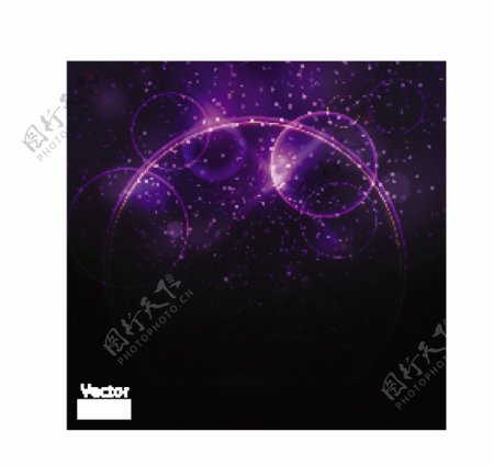 梦幻紫色抽象光斑背景矢量素材