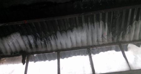 阳台的冰