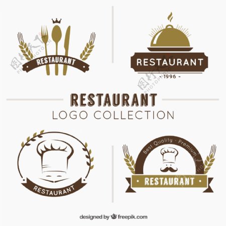 手绘餐厅标志