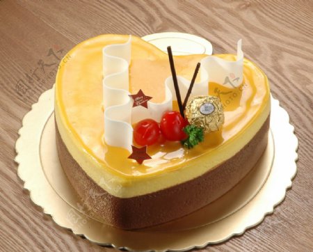 心形乳酪生日蛋糕
