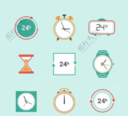 计时器与钟表图标