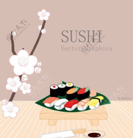 日式风味的寿司