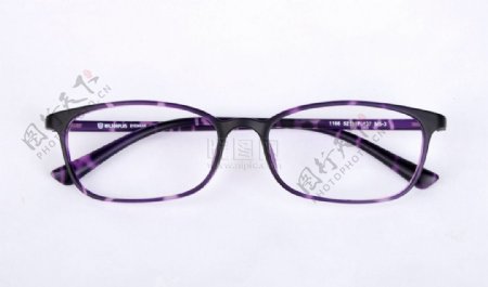 紫色豹纹眼镜