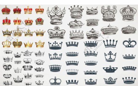 精致欧式皇冠设计矢量素材