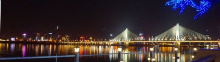 银盆岭大桥夜景