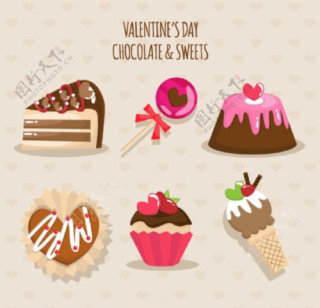 情人节巧克力和糖果