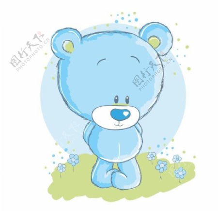 蓝色熊