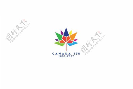 加拿大建国150年矢量标识