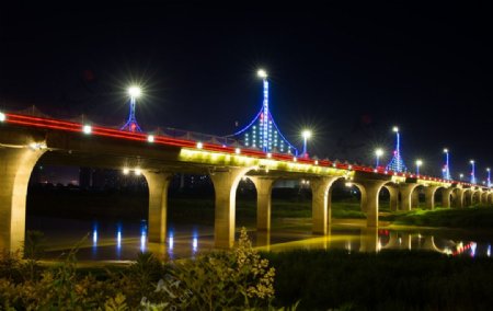 咸阳三号桥夜景